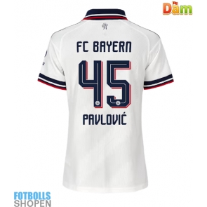 Billiga Bayern Munich Aleksandar Pavlovic #45 Bortatröja Dam 2026-27 Kortärmad